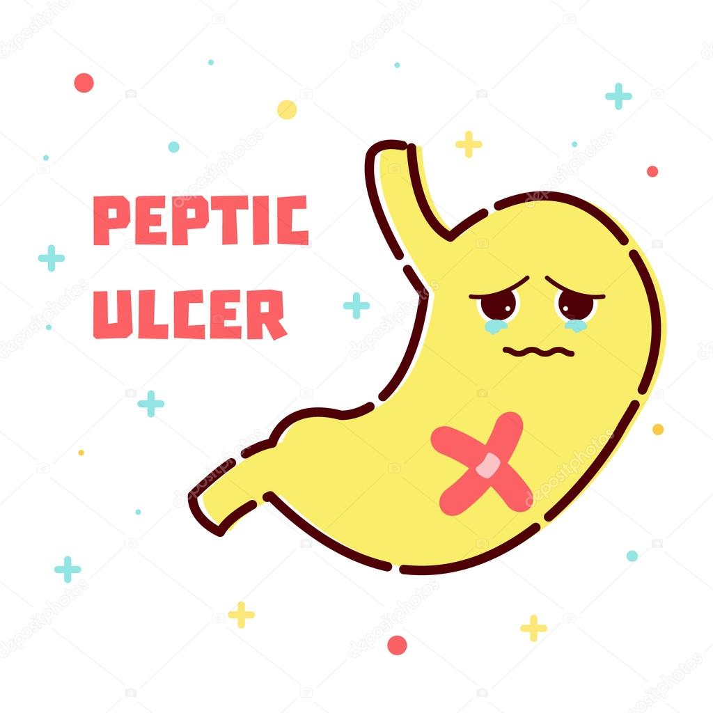 Peptic ulcer stomach poster
