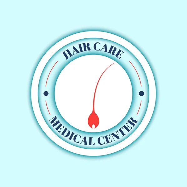 Centro médico de cuidado del cabello — Vector de stock