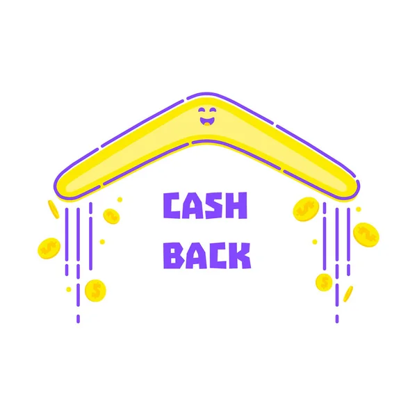 Money cash back — Stock Vector