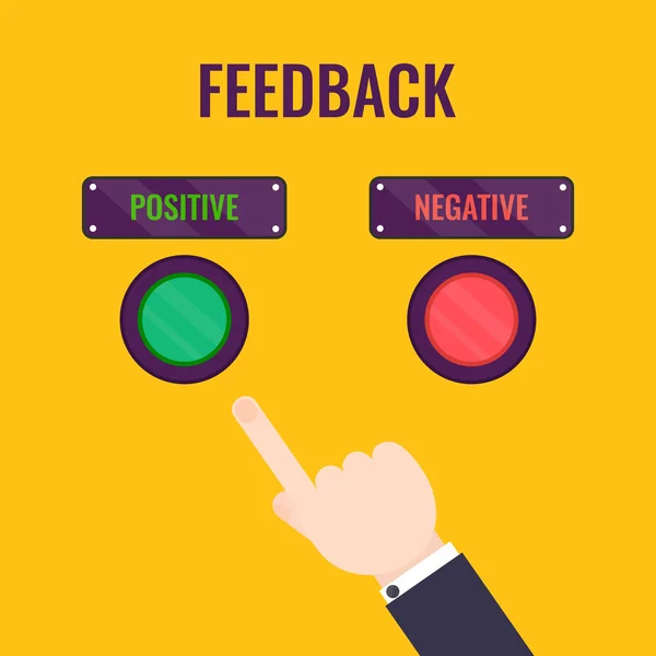 Positieve feedback concept — Stockvector
