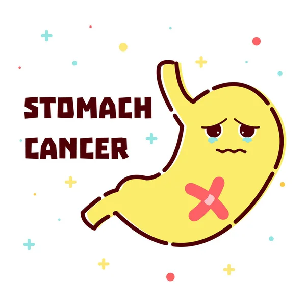 Magenkrebs-Plakat — Stockvektor