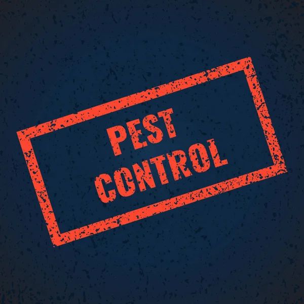 Timbro di controllo dei parassiti — Vettoriale Stock