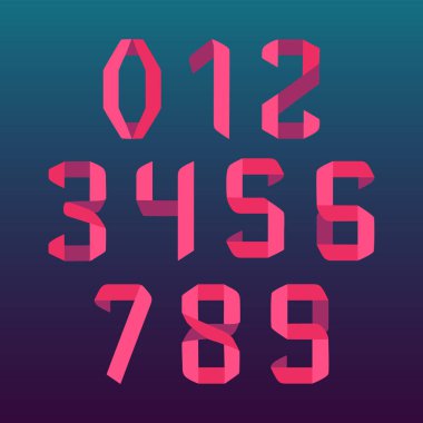 Origami yazı tipi numaraları