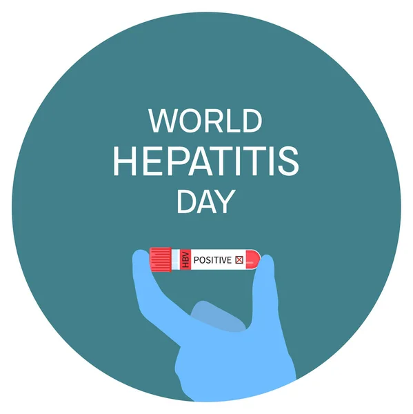 Plakat zum Welttag der Hepatitis — Stockvektor