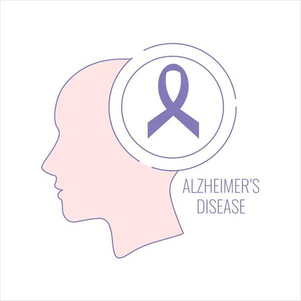 Affiche générale de la maladie d'Alzheimer — Image vectorielle