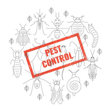 Haşere kontrol böcek damgası