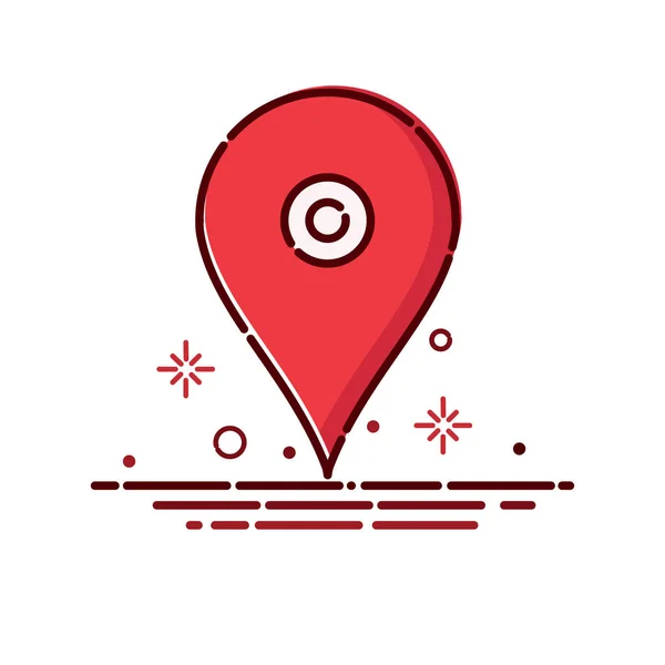 Localisation carte pin — Image vectorielle