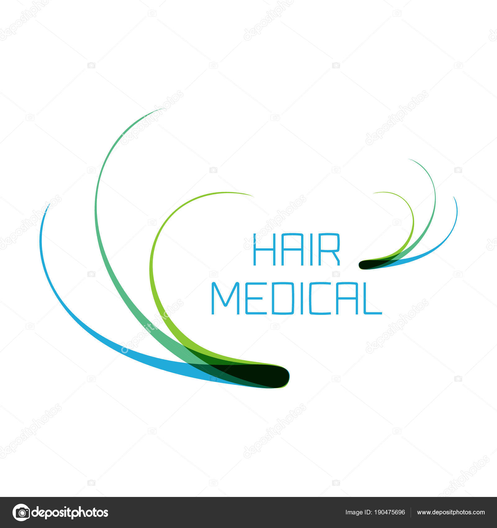 Hair medical logo Stock Vector Image by ©Naumas 190475696