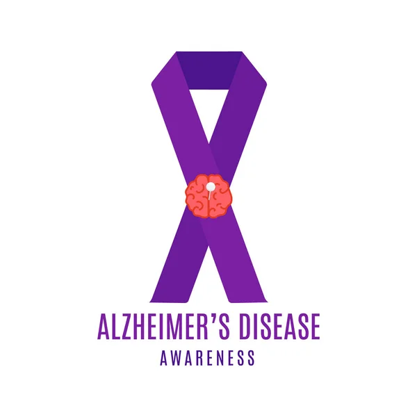 Alzheimers sjukdom menyfliksområdet affisch — Stock vektor
