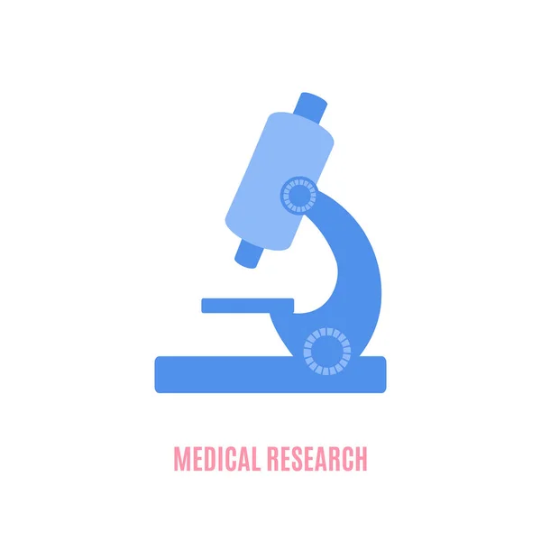 Mikroskop für medizinische Forschung im Labor — Stockvektor