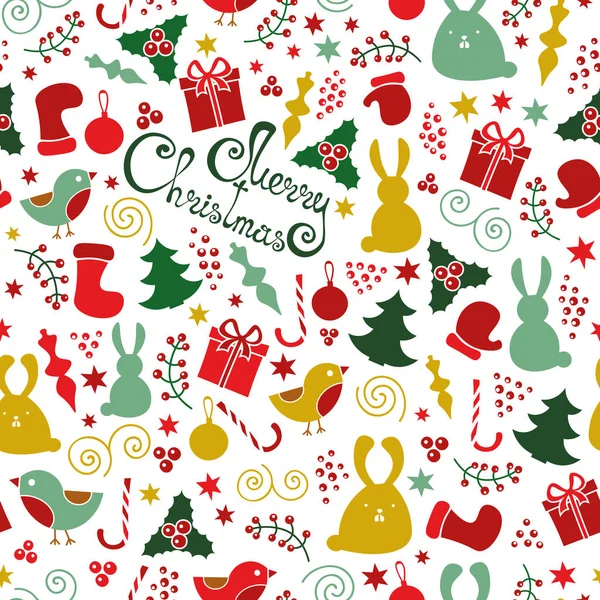 Noel öğeleri seamless modeli