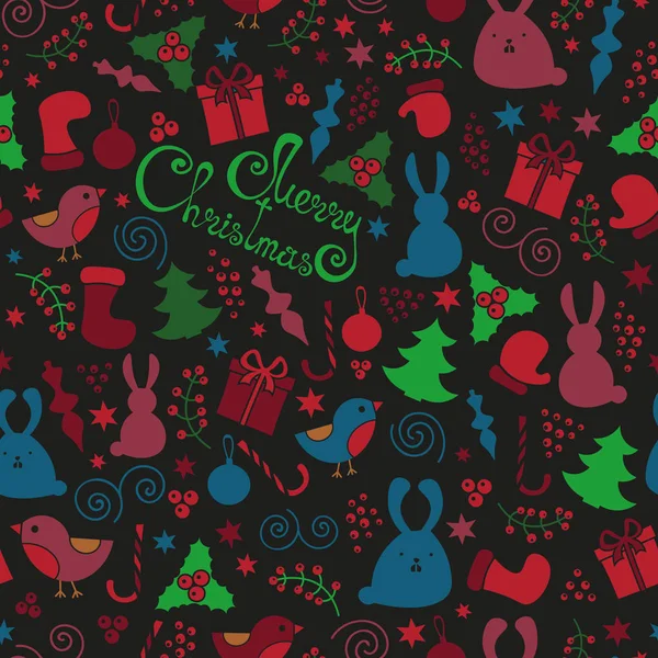 Noel öğeleri seamless modeli