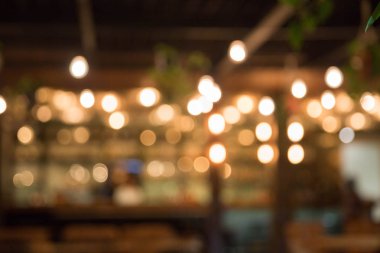 Bulanık arka plan: Restaurant Masa ve sandalyeler ile arka plan bulanıklık.