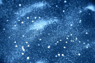 Cazibe klasik mavi ışıl ışıl arka plan.