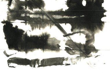 Soyut mürekkep arkaplanı. Mermer tarzı. Suda siyah, beyaz mürekkep