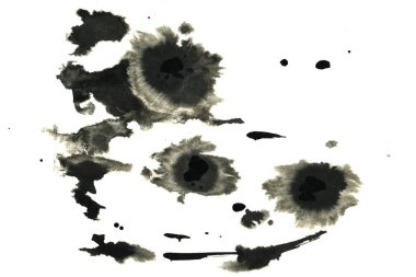 Soyut mürekkep arkaplanı. Mermer tarzı. Suda siyah, beyaz mürekkep