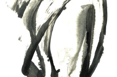 Soyut mürekkep arkaplanı. Mermer tarzı. Suda siyah, beyaz mürekkep