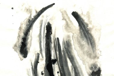 Soyut mürekkep arkaplanı. Mermer tarzı. Suda siyah, beyaz mürekkep