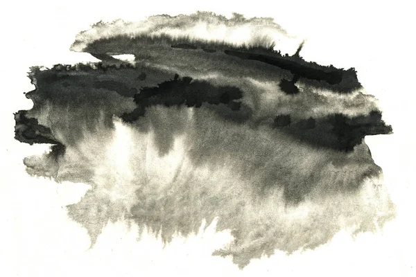 Абстрактный Чернильный Фон Мраморный Стиль Черные Белые Чернила Воде — стоковое фото