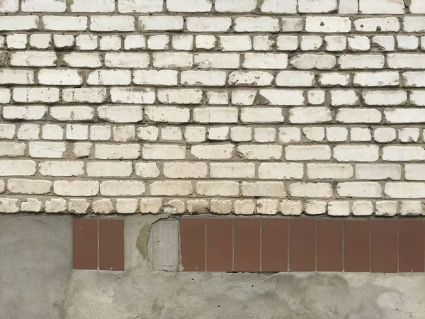 Старая Стена Кирпичами — стоковое фото