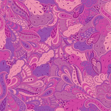 Dikişsiz soyut çizilmiş dalgalar desen