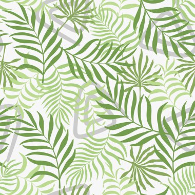 Palm ile tropikal arka plan bırakır. Sorunsuz çiçek desenli