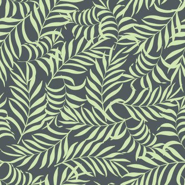 Palm ile tropikal arka plan bırakır. Sorunsuz çiçek desenli
