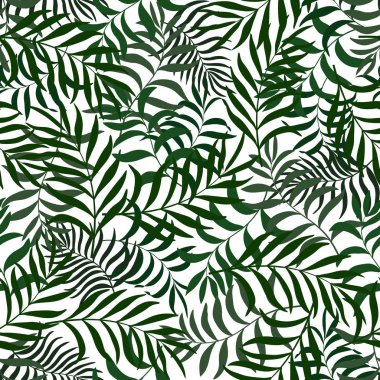 Palmiye yapraklı tropik arkaplan. 