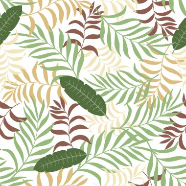 Palmiye yapraklı tropik arkaplan. 