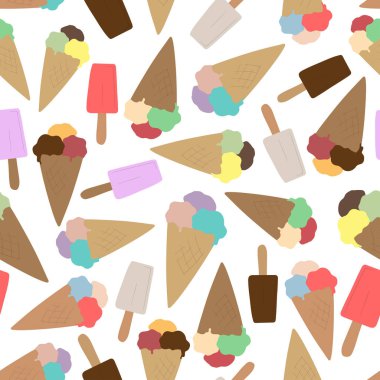 Çizilmiş dondurma ile Seamless Modeli