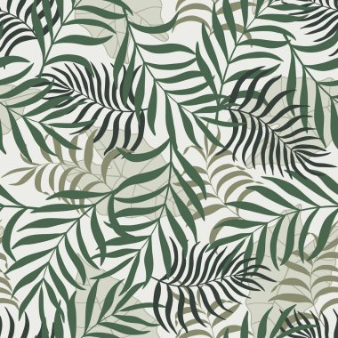 Palmiye yapraklı tropik arkaplan. 