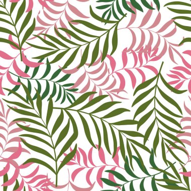 Palmiye yapraklı tropik arkaplan. 