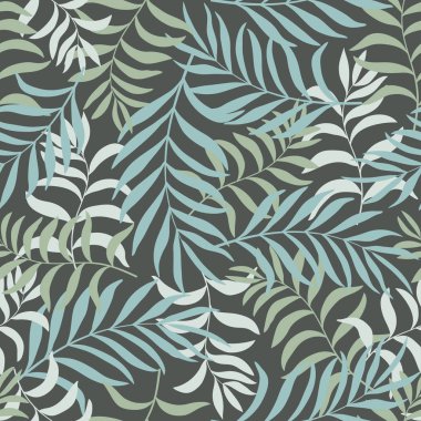 Palmiye yapraklı tropik arkaplan. 