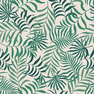 Palmiye yapraklı tropik arkaplan. 