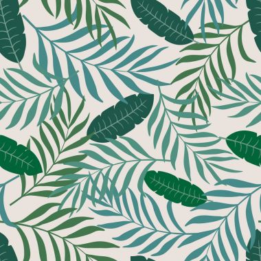 Palmiye yapraklı tropik arkaplan. 