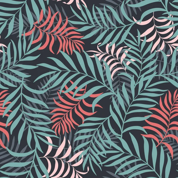 Palmiye yapraklı tropik arkaplan.