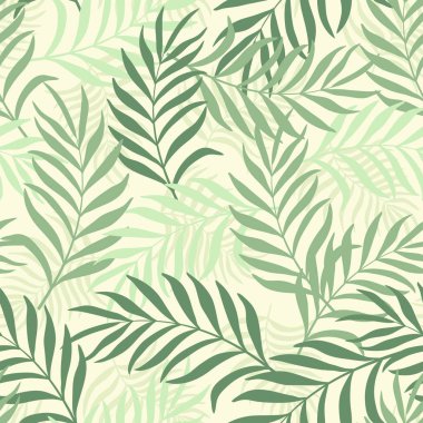 Palmiye yapraklı tropik arkaplan. 