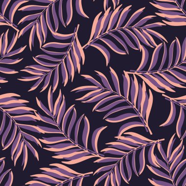 Palmiye yapraklı tropik arkaplan. 