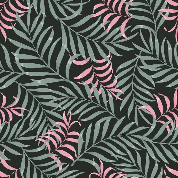 Palmiye yapraklı tropik arkaplan. 