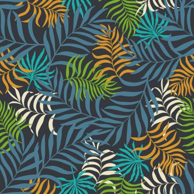 Palmiye yapraklı tropik arkaplan