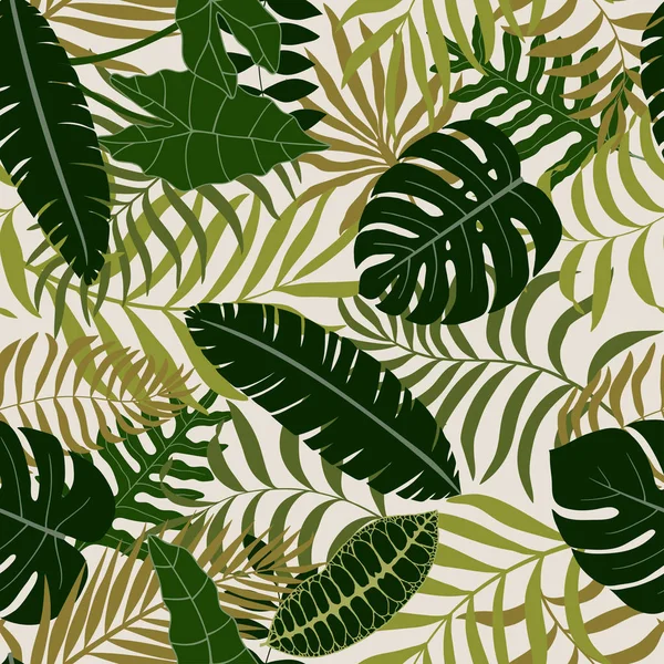 Palmiye yapraklı tropik arkaplan. 