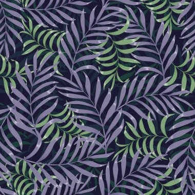 Palmiye yapraklı tropik arkaplan. 