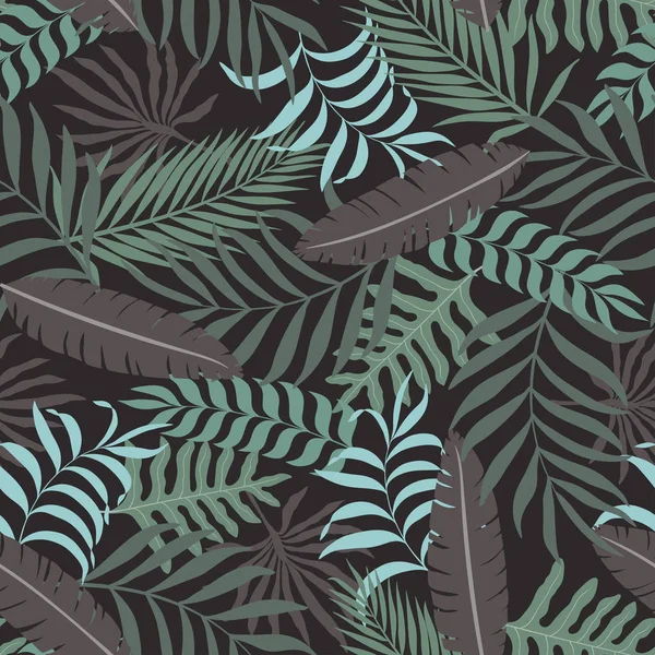 Palmiye yapraklı tropik arkaplan. 