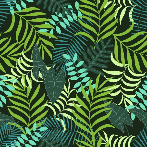 Palmiye yapraklı tropik arkaplan. 