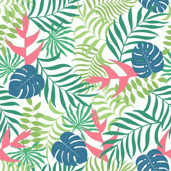 Palmiye yapraklı tropik arkaplan. 