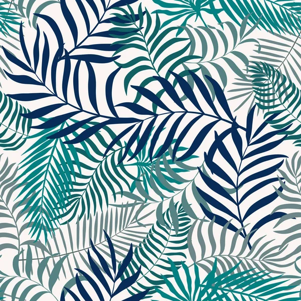 Palmiye yapraklı tropik arkaplan. 