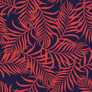 Palmiye yapraklı tropik arkaplan. 