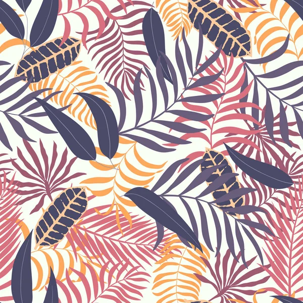 Palmiye yapraklı tropik arkaplan. 