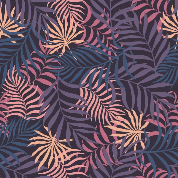 Palmiye yapraklı tropik arkaplan. 