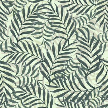 Palmiye yapraklı tropik arkaplan. 